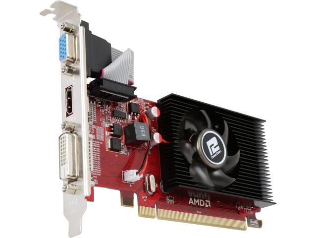 PowerColor Radeon R5 230 2GB DDR3 PCI Express 2.1 CrossFireX Support Low Profile Video Cards AXR5 230 2GBK3-LHE