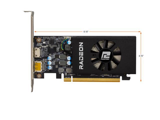 PowerColor Radeon RX 6400 Video Card AXRX 6400 LP 4GBD6