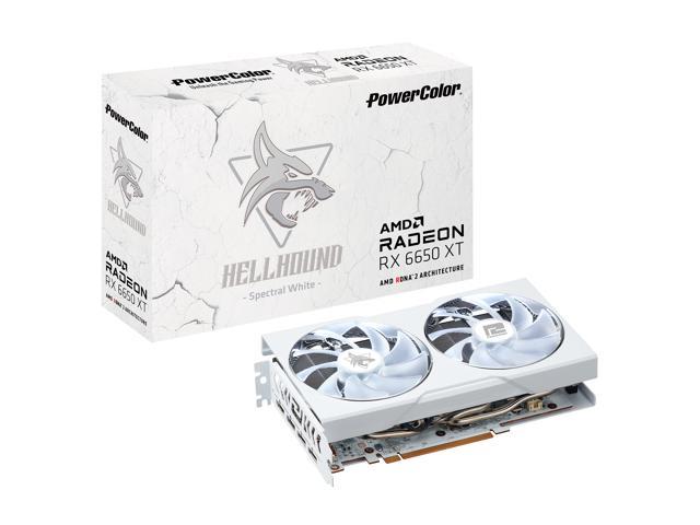 PowerColor Hellhound Spectral White Radeon RX 6650 XT Video Card