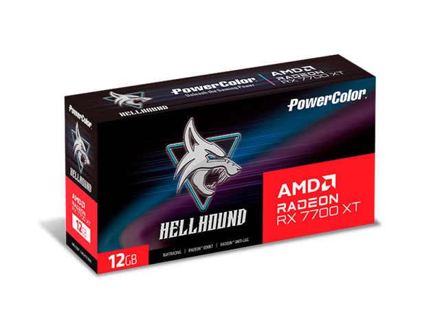 PowerColor Hellhound Radeon RX 7700 XT Video Card | Newegg