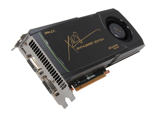 PNY GeForce GTX 570 (Fermi) 1280MB GDDR5 PCI Express 2.0 x16 SLI Support Video Card RVCGGTX570XXB