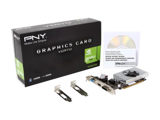 PNY NVIDIA GeForce GT 740 2GB DDR3 PCI Express 3.0 Graphics Card Black  VCGGT7402D3LXPB-BB - Best Buy