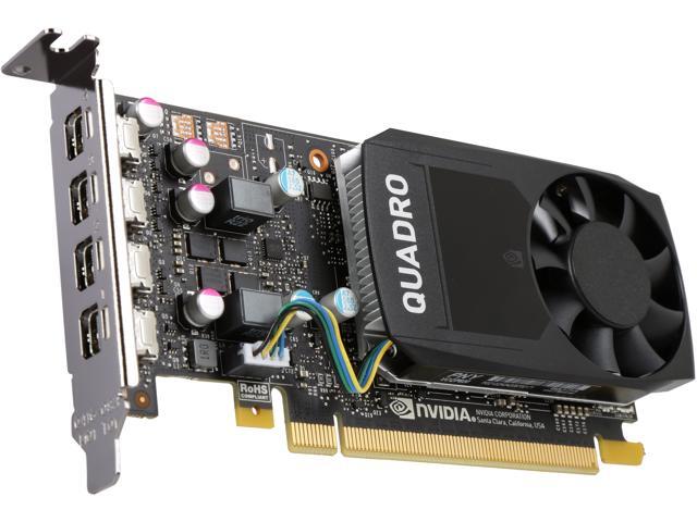 PNY NVIDIA Quadro P620 2GB GDDR5 Professional Graphics Card - 4x Mini-DP, Laag Profiel