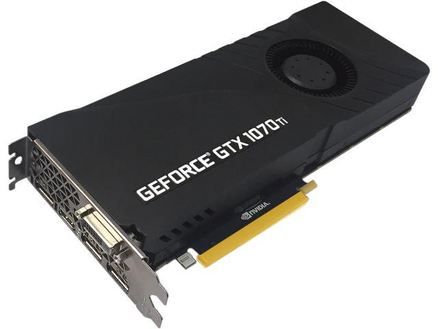 PNY GeForce GTX 1070 Ti 8GB GDDR5 PCI Express 3.0 x16 SLI Support Video Card VCGGTX1070T8PB-CG