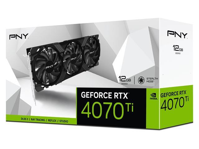 PNY GeForce RTX 4070 Ti 12GB VERTO Triple Fan Graphics Card DLSS 3