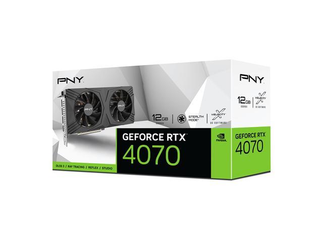 PNY GeForce RTX 4070 12GB VERTO Dual Fan Graphics Card DLSS 3