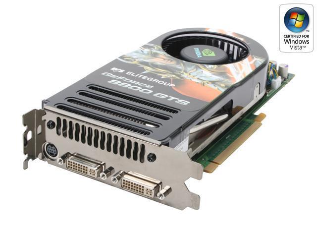 ECS GeForce 8800 GTS 320MB GDDR3 PCI Express x16 SLI Support Video Card N8800GTS-320MX