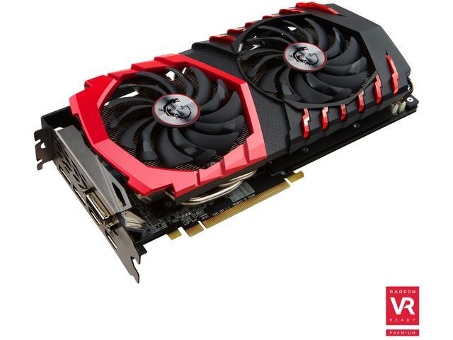 MSI Radeon RX 480 8GB GDDR5 PCI Express 3.0 x16 CrossFireX Support ATX Video Card RX 480 GAMING X 8G