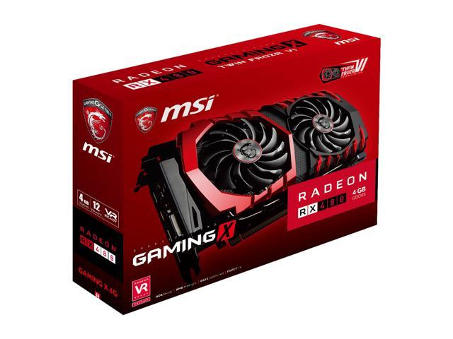 Used - Very Good: MSI Radeon RX 480 Video Card RX 480 GAMING X 4G 