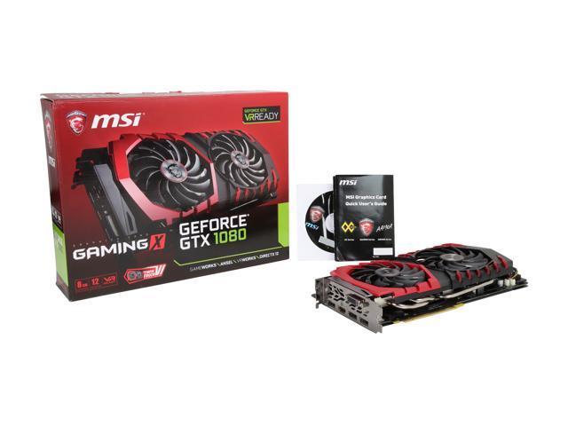 Refurbished: MSI GeForce GTX 1080 Video Card GTX 1080 GAMING X 8G