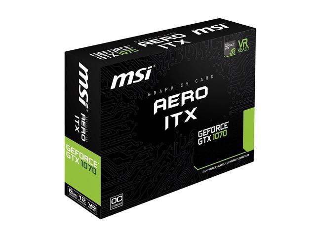 MSI GeForce GTX 1070 Video Card GTX 1070 AERO ITX 8G OC - Newegg.com