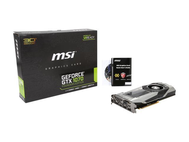 Refurbished: MSI GeForce GTX 1070 FE Video Card GEFORCE GTX 1070