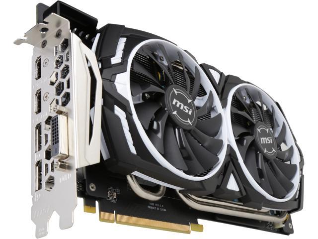 Msi Geforce Gtx 1080 Ti Directx 12 Geforce Gtx 1080 Ti Armor 11g Oc Video Card Newegg Com