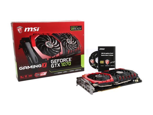 Refurbished: MSI GeForce GTX 1070 Video Card GTX 1070 GAMING X 8G