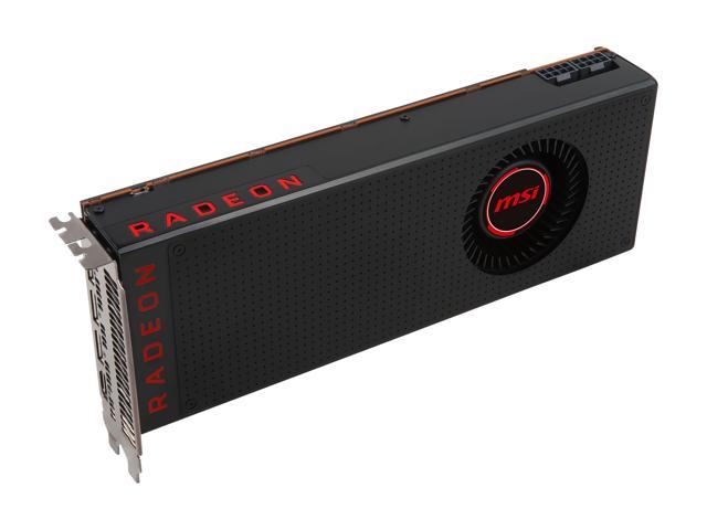 MSI Black Radeon RX Vega 64 Video Card - Black Fan RADEON RX VEGA