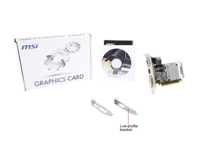 Refurbished: MSI Radeon HD 5450 Video Card R5450-MD1GD3H/LP