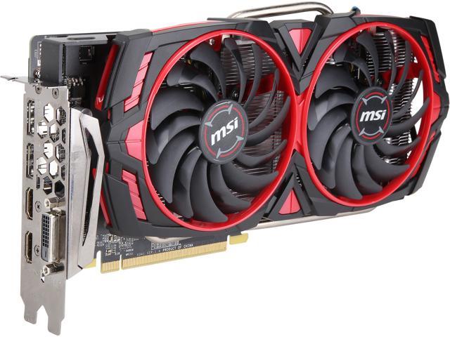 MSI Radeon RX 580 8GB GDDR5 PCI Express x16 CrossFireX Support Video Card  RX 580 ARMOR MK2 8G OC