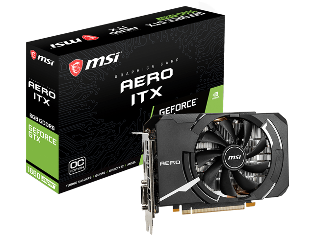 MSI GeForce GTX 1660 SUPER Video Card GTX 1660 SUPER AERO ITX OC