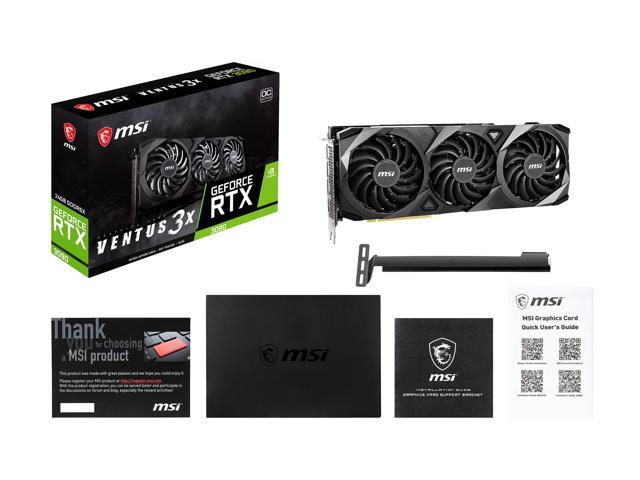 MSI Ventus GeForce RTX 3090 24GB GDDR6X PCI Express 4.0 SLI