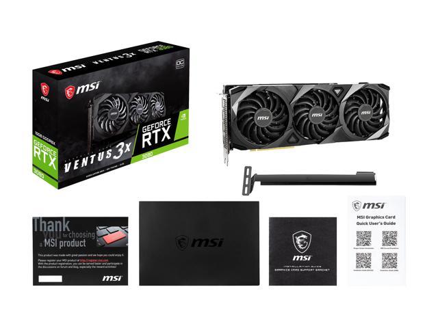 MSI Ventus GeForce RTX 3080 Video Card RTX 3080 VENTUS 3X 10G OC