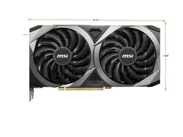 MSI Ventus GeForce RTX 3070 8GB GDDR6 PCI Express 4.0 Video Card RTX 3070  Ventus 2X 8G OC LHR