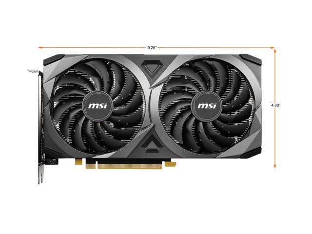 MSI Ventus GeForce RTX 3060 Ti 8GB GDDR6 PCI Express 4.0 Video Card RTX  3060 Ti VENTUS 2X 8G OCV1 LHR