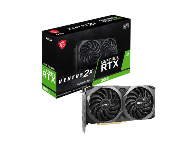 MSI Ventus GeForce RTX 3060 Video Card RTX 3060 VENTUS 2X 8G OC 