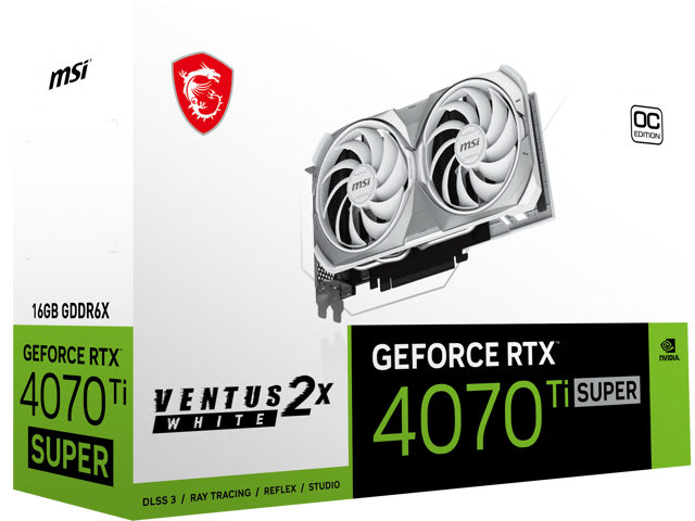 RTX 4070 TI SUPER 16G VENTUS 2X WHITE OC