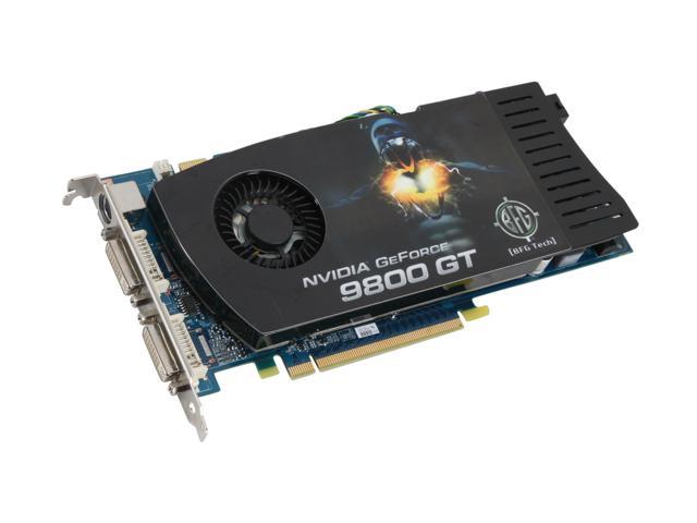 BFG Tech GeForce 9800 GT 512MB GDDR3 PCI Express 2.0 x16 SLI Support Video Card BFGE98512GTE