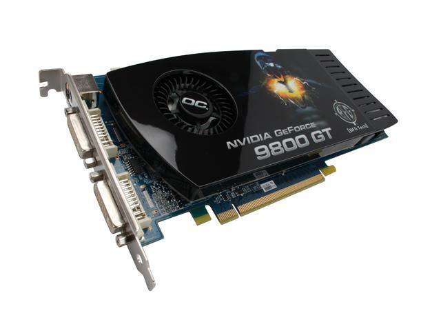 BFG Tech GeForce 9800 GT 512MB GDDR3 PCI Express 2.0 x16 SLI Support Video Card BFGE98512GTOCE