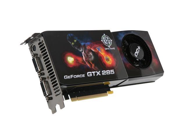 BFG Tech GeForce GTX 285 1GB GDDR3 PCI Express 2.0 x16 SLI Support Video Card BFGEGTX2851024OCPE