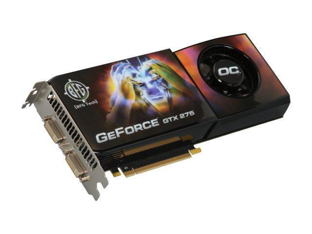 BFG Tech GeForce GTX 275 896MB GDDR3 PCI Express 2.0 x16 SLI Support Video Card BFGEGTX275896OCE