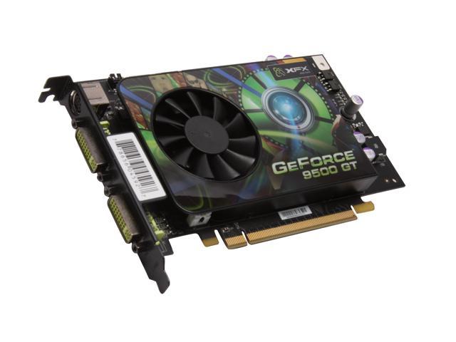 XFX GeForce 9500 GT 512MB DDR3 PCI Express 2.0 x16 SLI Support Video Card PVT95GYDF3