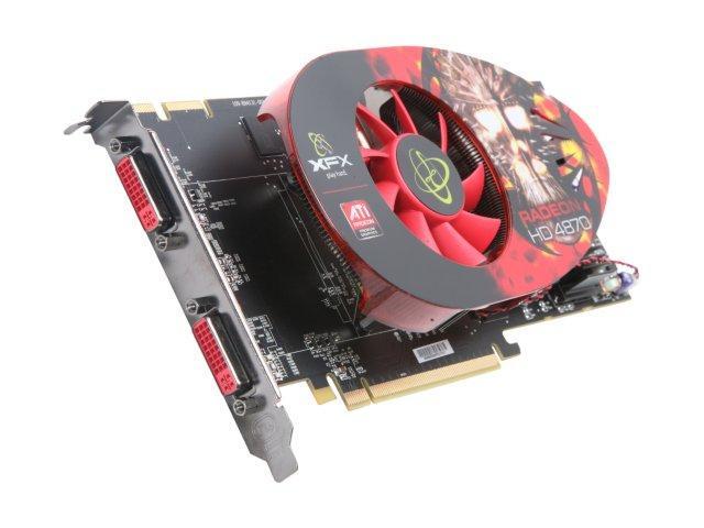 XFX Radeon HD 4870 1GB GDDR5 PCI Express 2.0 x16 CrossFireX Support Video Card HD-487A-ZWFC