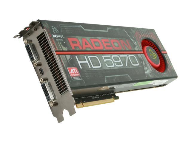 XFX Radeon HD 5970 (Hemlock) 2GB GDDR5 PCI Express 2.1 x16 CrossFireX Support Dual GPU Onboard CrossFire Video Card w/ Eyefinity HD-597A-CNF9