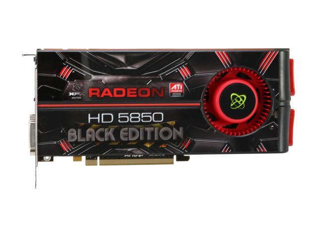 XFX HD-585A-ZNBC Radeon HD 5850 (Cypress Pro) 1GB Black Edition 256-bit ...