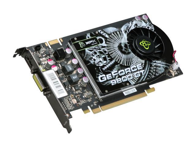 XFX GeForce 9800 GT 512MB DDR3 PCI Express 2.0 x16 SLI Support Video Card PVT98GYAF3