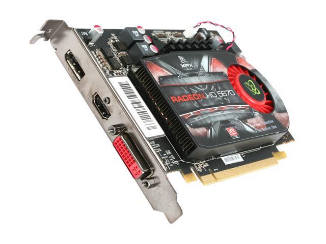 XFX Radeon HD 5670 512MB DDR5 PCI Express 2.1 x16 Video Card with Eyefinity HD-567X-YNF3
