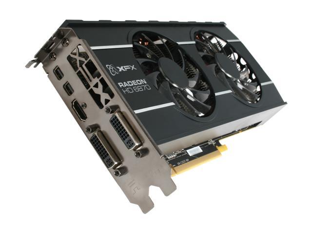 XFX Double D Radeon HD 6870 1GB GDDR5 PCI Express 2.1 x16 CrossFireX Support Video Card with Eyefinity HD-687A-ZDFC