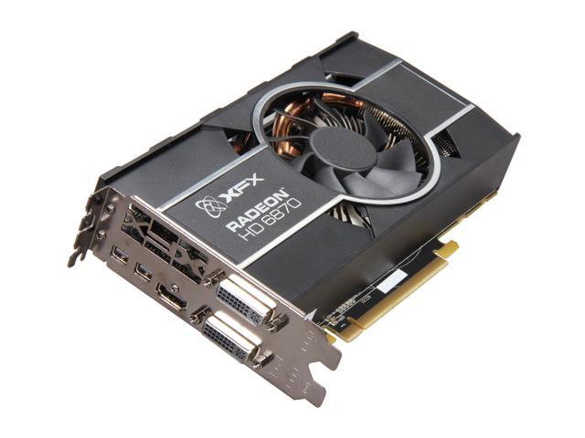 XFX Radeon HD 6870 1GB GDDR5 PCI Express 2.1 x16 CrossFireX Support Video Card HD-687A-ZHFC