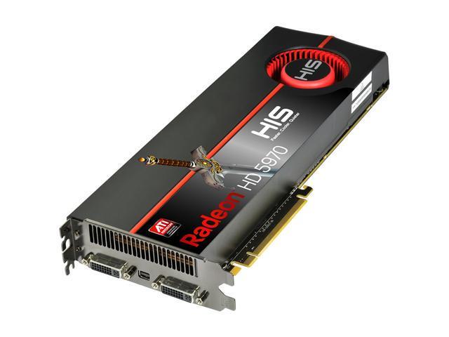 HIS Radeon HD 5970 (Hemlock) 2GB GDDR5 PCI Express 2.1 x16 CrossFireX Support Dual GPU Onboard CrossFire Video Card w/ Eyefinity H597F2GDG