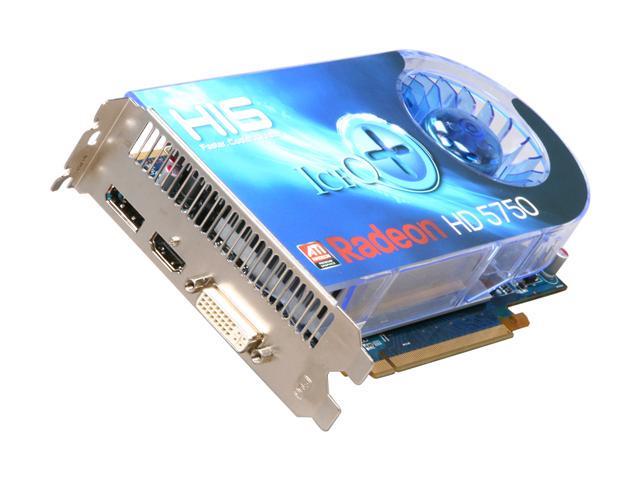 HIS H575QS1GD Radeon HD 5750 IceQ+ 1GB 128-bit GDDR5 PCI Express 2.1 x16 HDCP Ready CrossFireX Support Video Card with Eyefinity