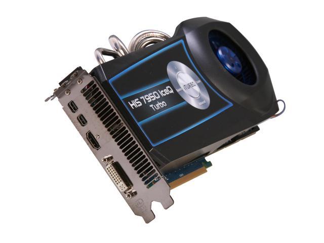 HIS IceQ Turbo Radeon HD 7950 3GB GDDR5 PCI Express 3.0 x16 CrossFireX Support Video Card H795QT3G2M