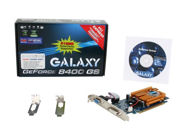 Galaxy GeForce 8400 GS Video Card 84GEE6DC2EMM - Newegg.com