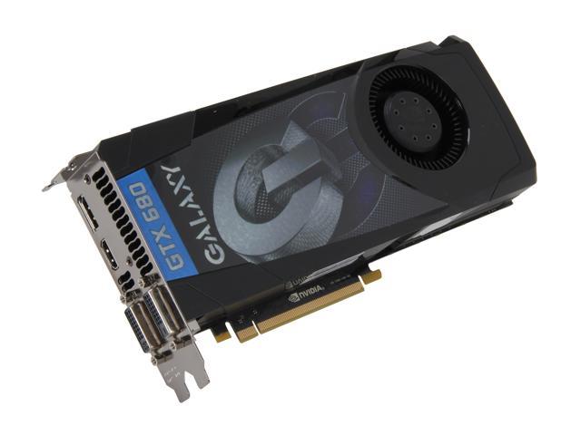 Galaxy GeForce GTX 680 2GB GDDR5 PCI Express 3.0 x16 SLI Support Video Card 68NPH6DV5ZGX