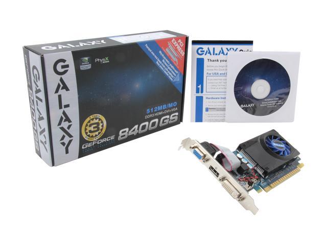 Galaxy GeForce 8400 GS Video Card 84GFF4HX2HXZ - Newegg.ca