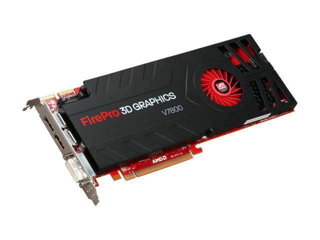 AMD FirePro V7800 100-505604 2GB 256-bit GDDR5 PCI Express 2.0 x16 CrossFire Supported Workstation Video Card