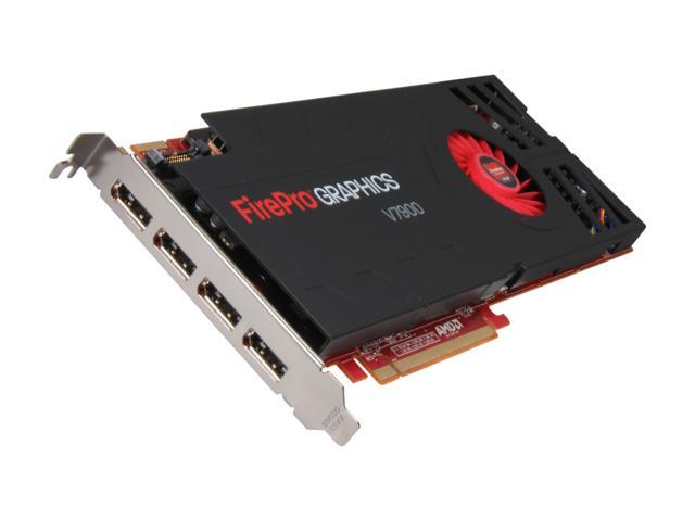 AMD FirePro V7900 100-505861 2GB GDDR5 Quad DP PCI-Express Workstation Video Card - OEM