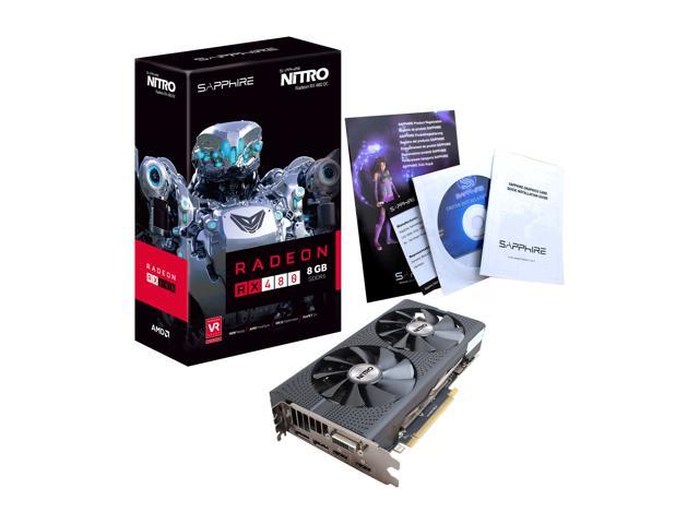 Sapphire Nitro Radeon Rx 480 Directx 12 nt8gocl Video Cards Newegg Com