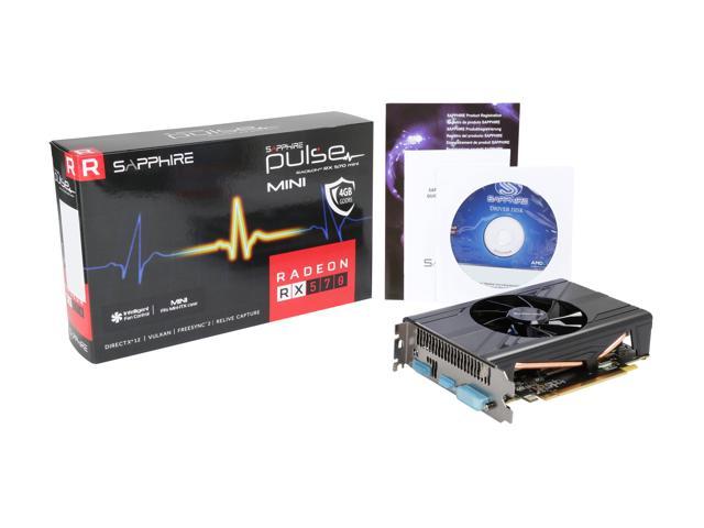 PC/タブレット PCパーツ Sapphire PULSE ITX Radeon RX 570 4GB GDDR5 PCI-E HDMI / DVI-D / DP 